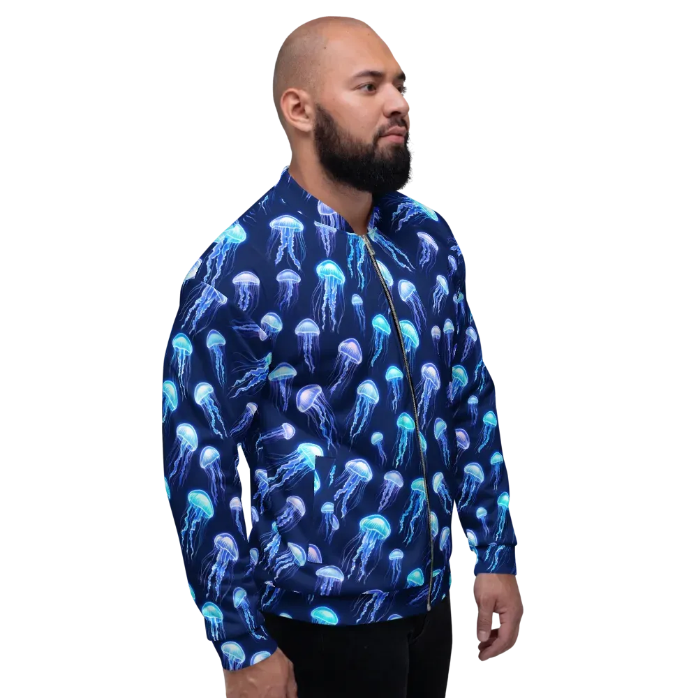Electric Jellyfish on Bomber Jacket — Right