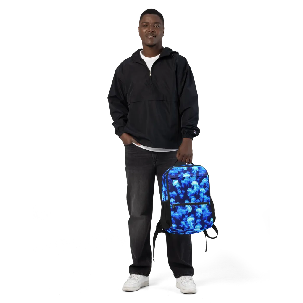 Azure Bloom on Utility Backpack — Front
