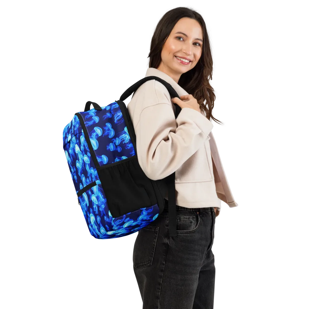 Azure Bloom on Utility Backpack — Right