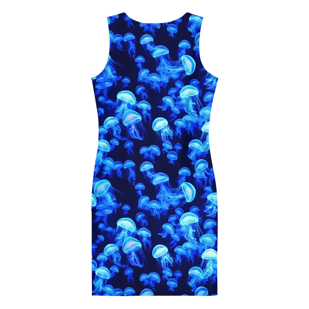 Azure Bloom on Bodycon Dress — Print file
