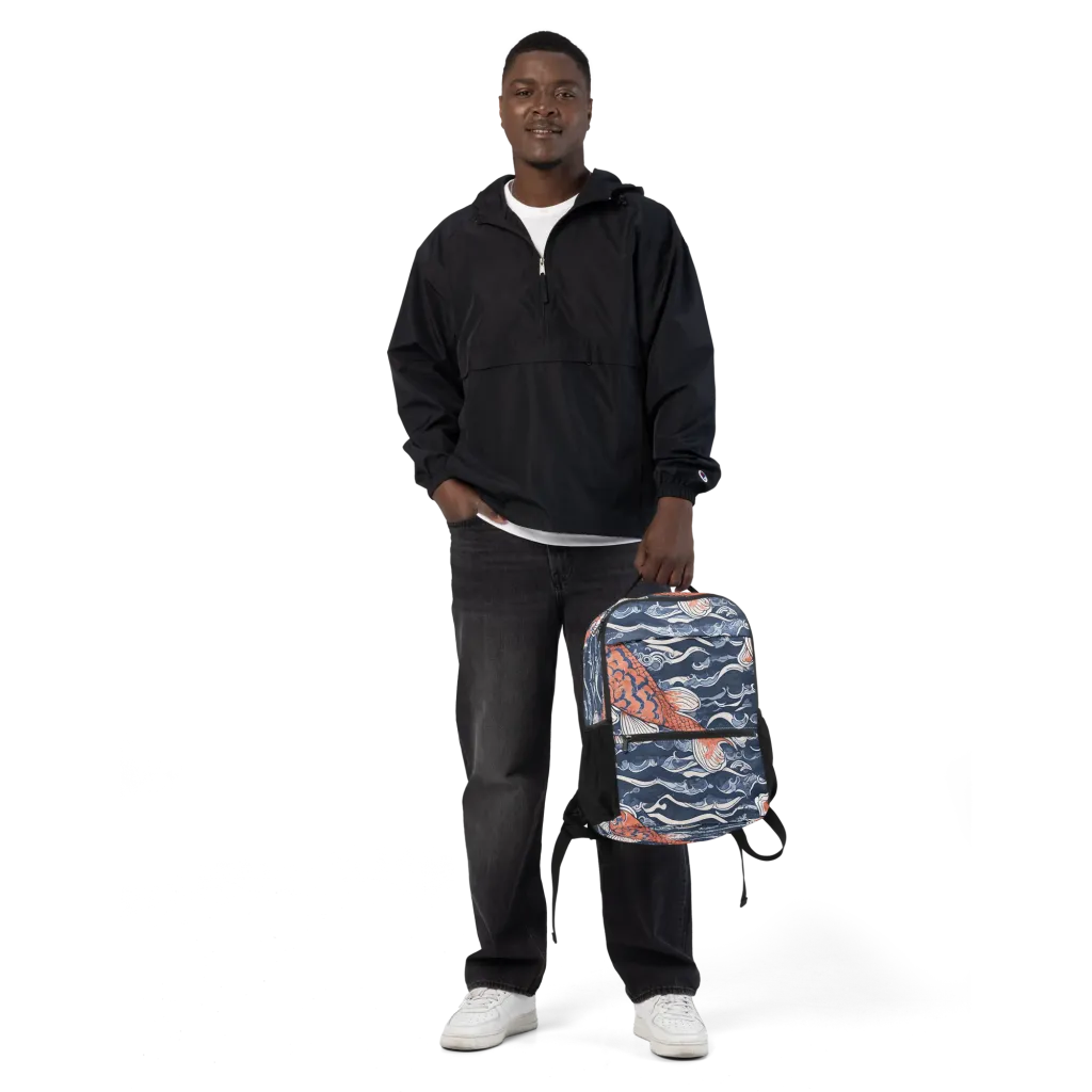 Vermilion Tide on Utility Backpack — Front