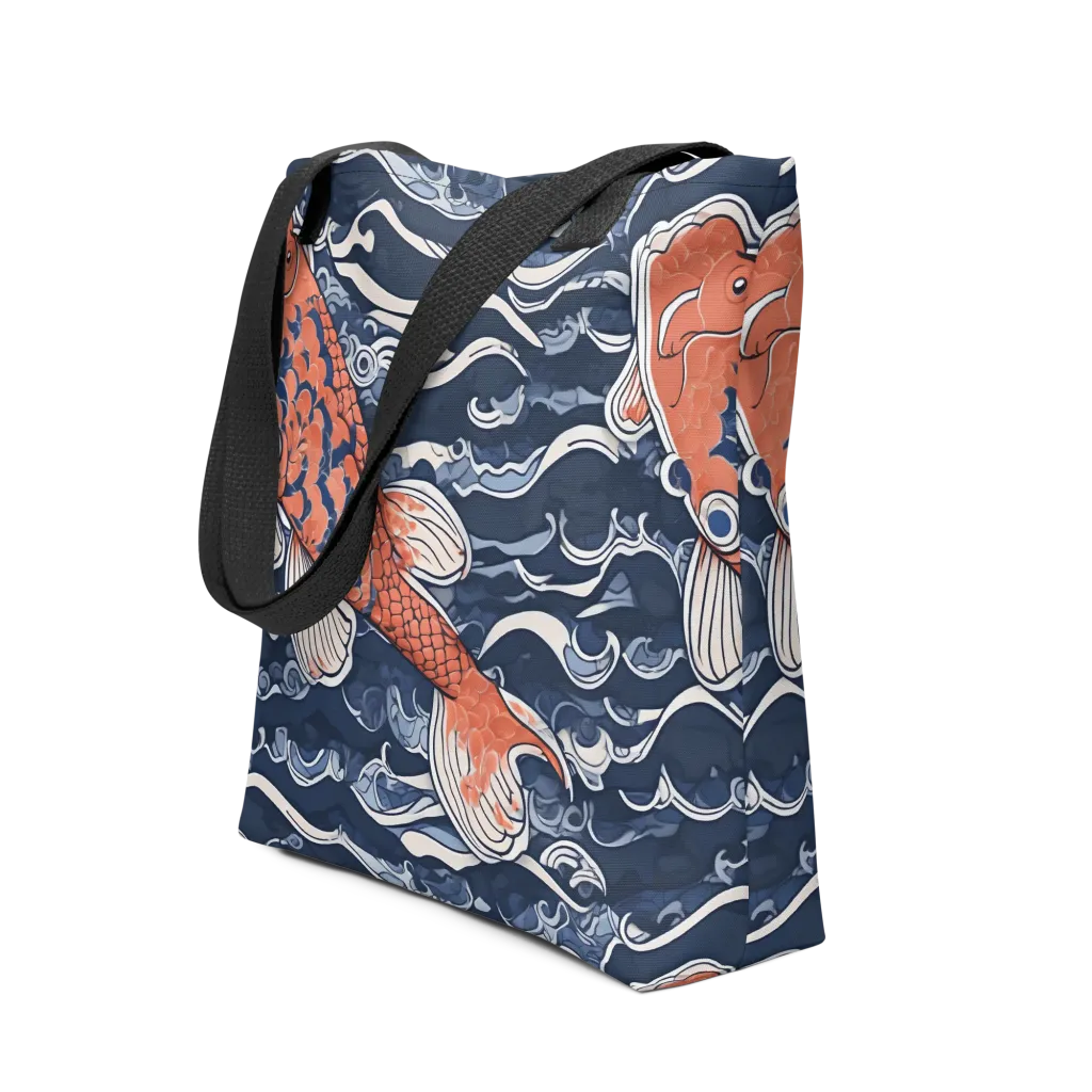Vermilion Tide on Tote Bag — Print file