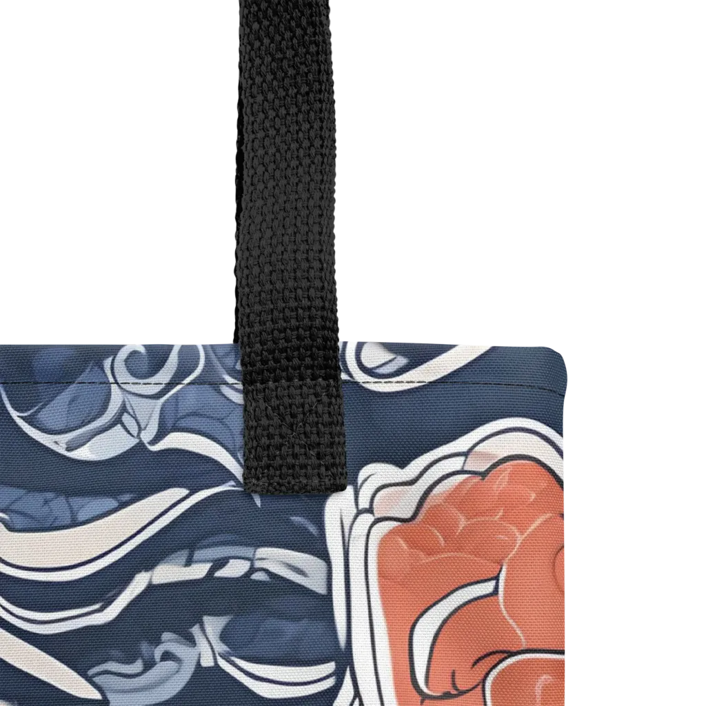 Vermilion Tide on Tote Bag — Product details