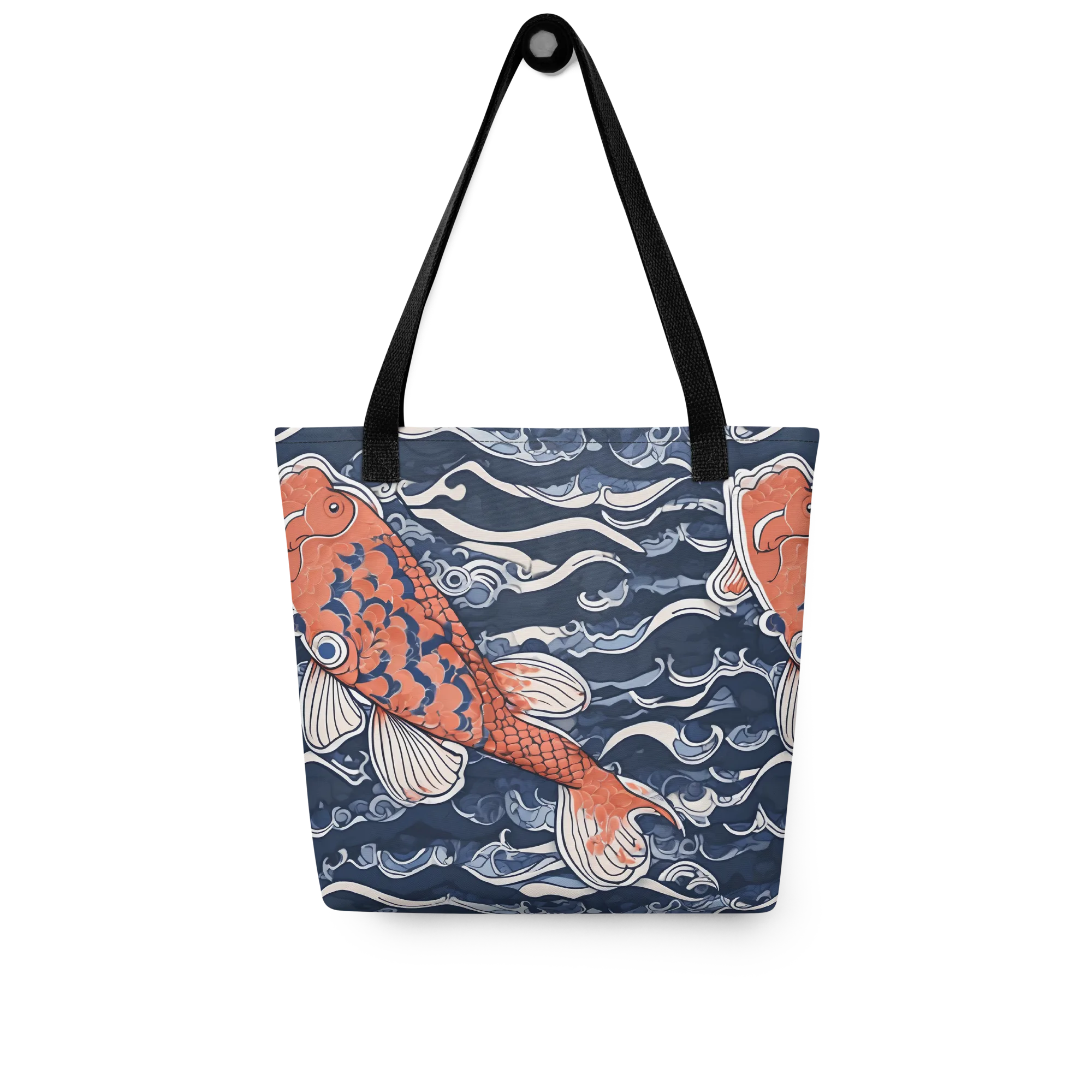 Vermilion Tide on Tote Bag — Front