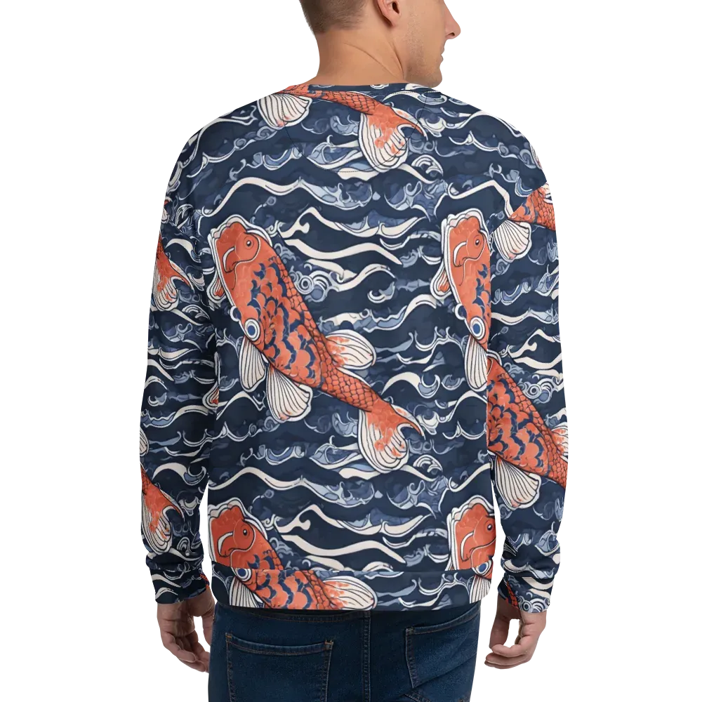 Vermilion Tide on Sweatshirt — Back