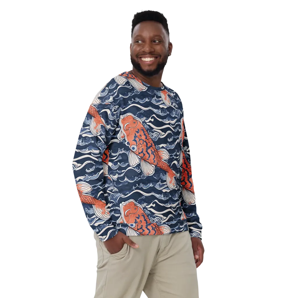 Vermilion Tide on Sweatshirt — Front print