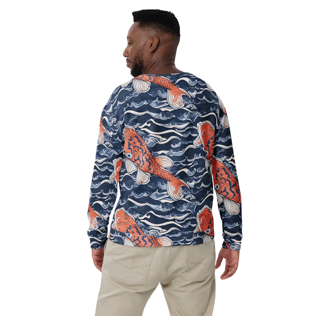 Vermilion Tide on Sweatshirt — Back print