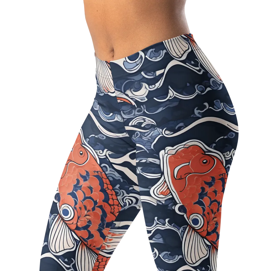Vermilion Tide on Leggings — Print file