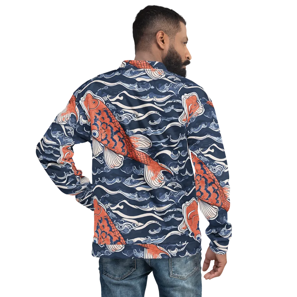 Vermilion Tide on Bomber Jacket — Back print