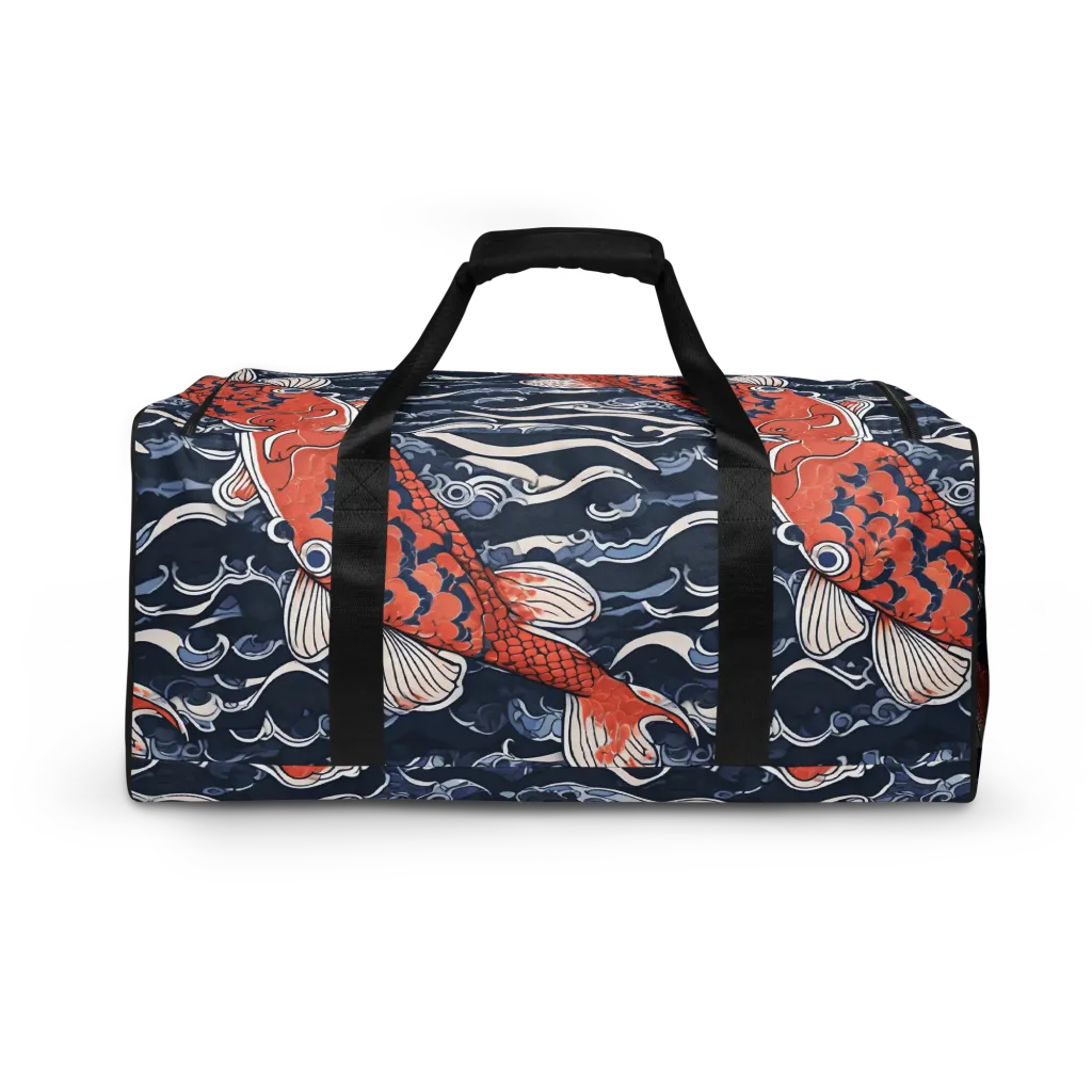 Vermilion Tide on Duffle Bag — Back print