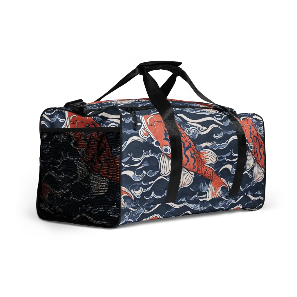 Vermilion Tide on Duffle Bag — Front print