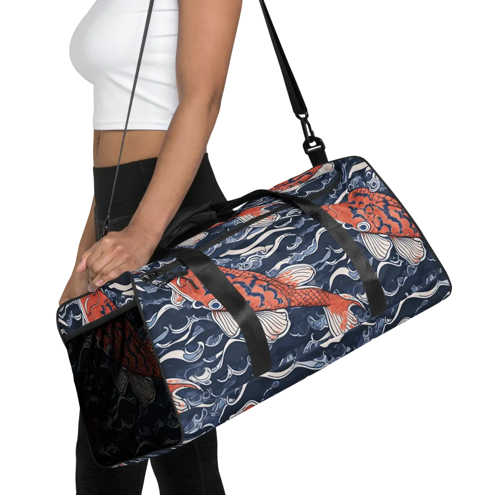 Vermilion Tide on Duffle Bag — Front