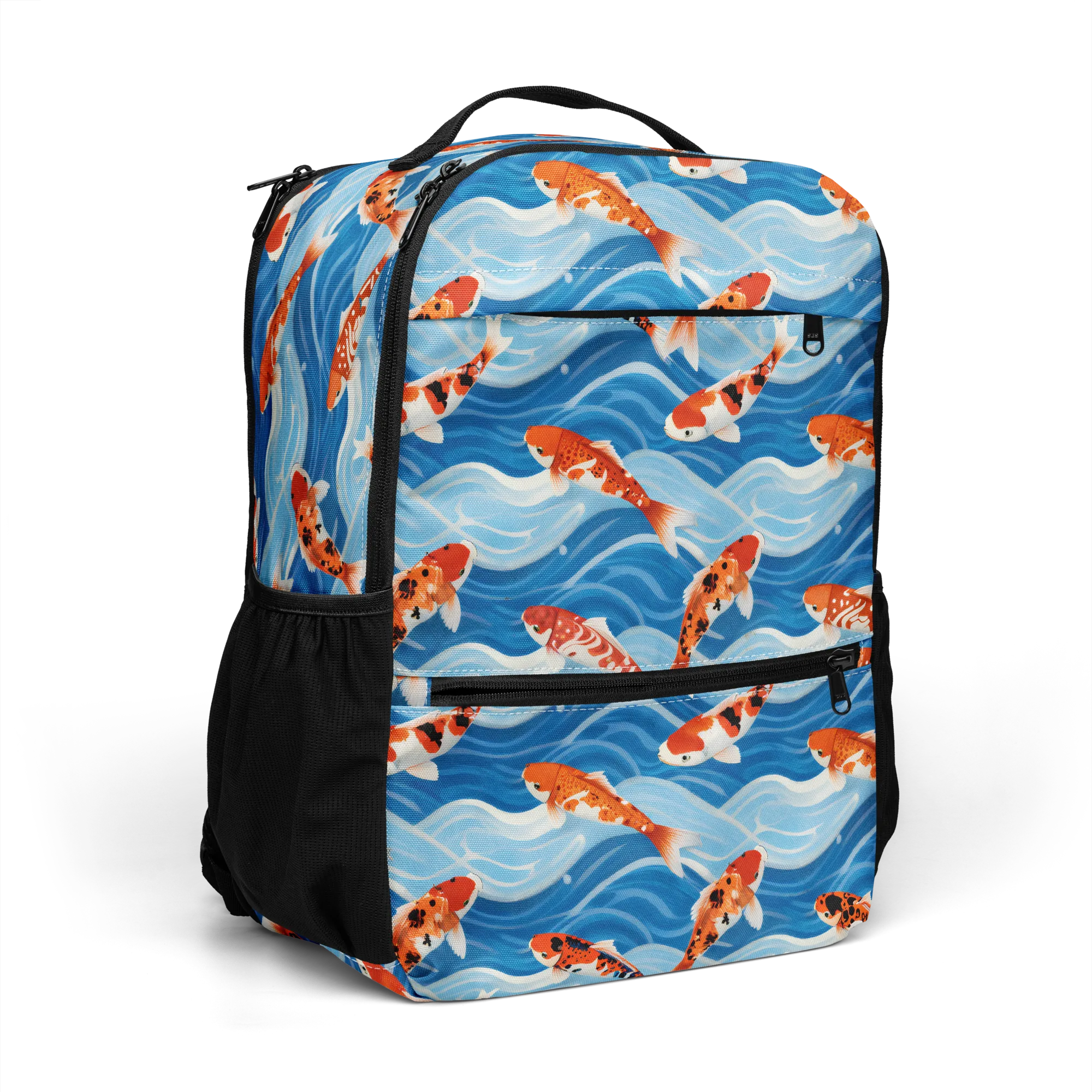 Crimson Drift on Utility Backpack — Top print