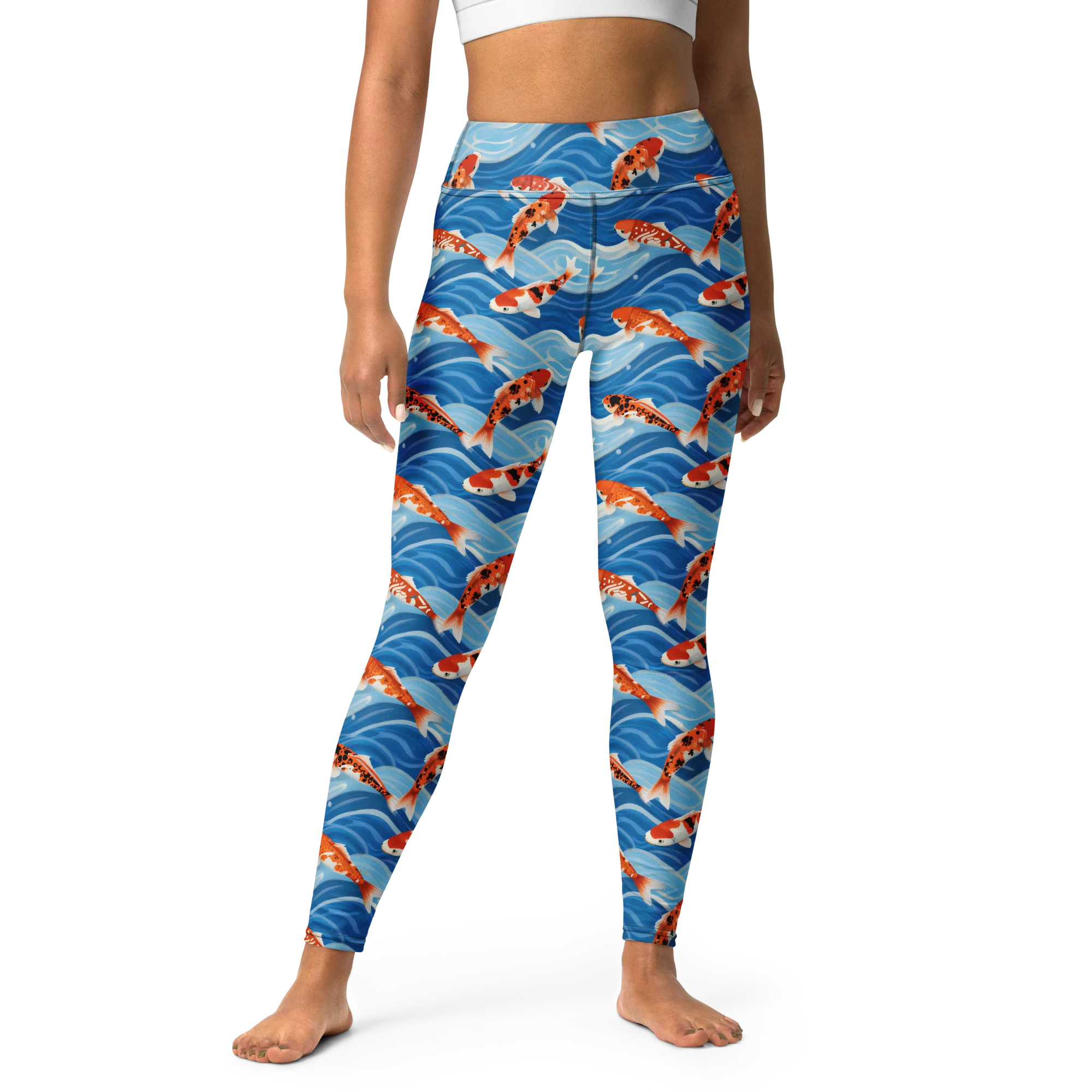 Crimson Drift on Yoga Leggings — Print file