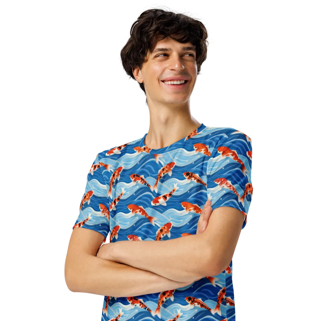 Crimson Drift on Men's Crew Neck T-Shirt — Front print