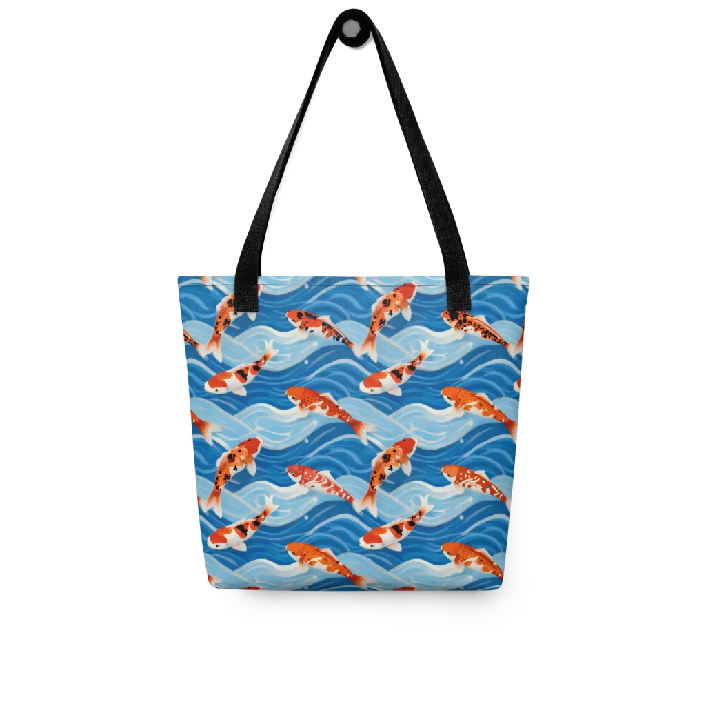 Crimson Drift on Tote Bag — Front