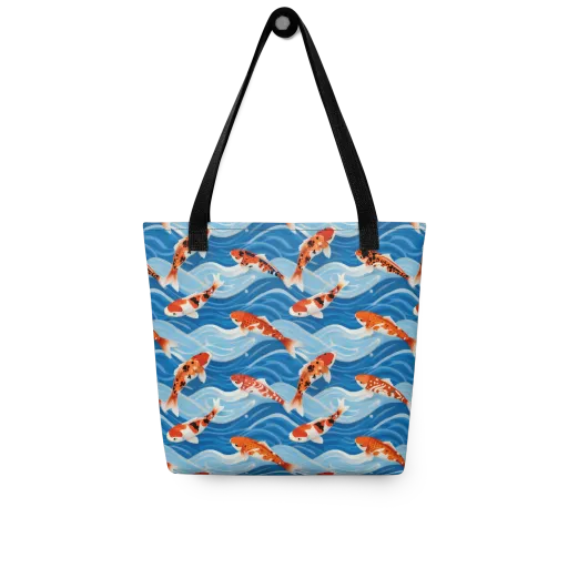 Crimson Drift on Tote Bag