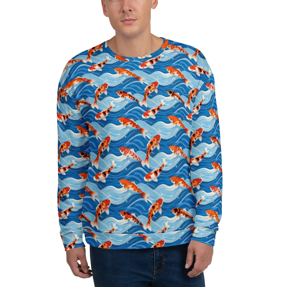 Crimson Drift on Sweatshirt — Front