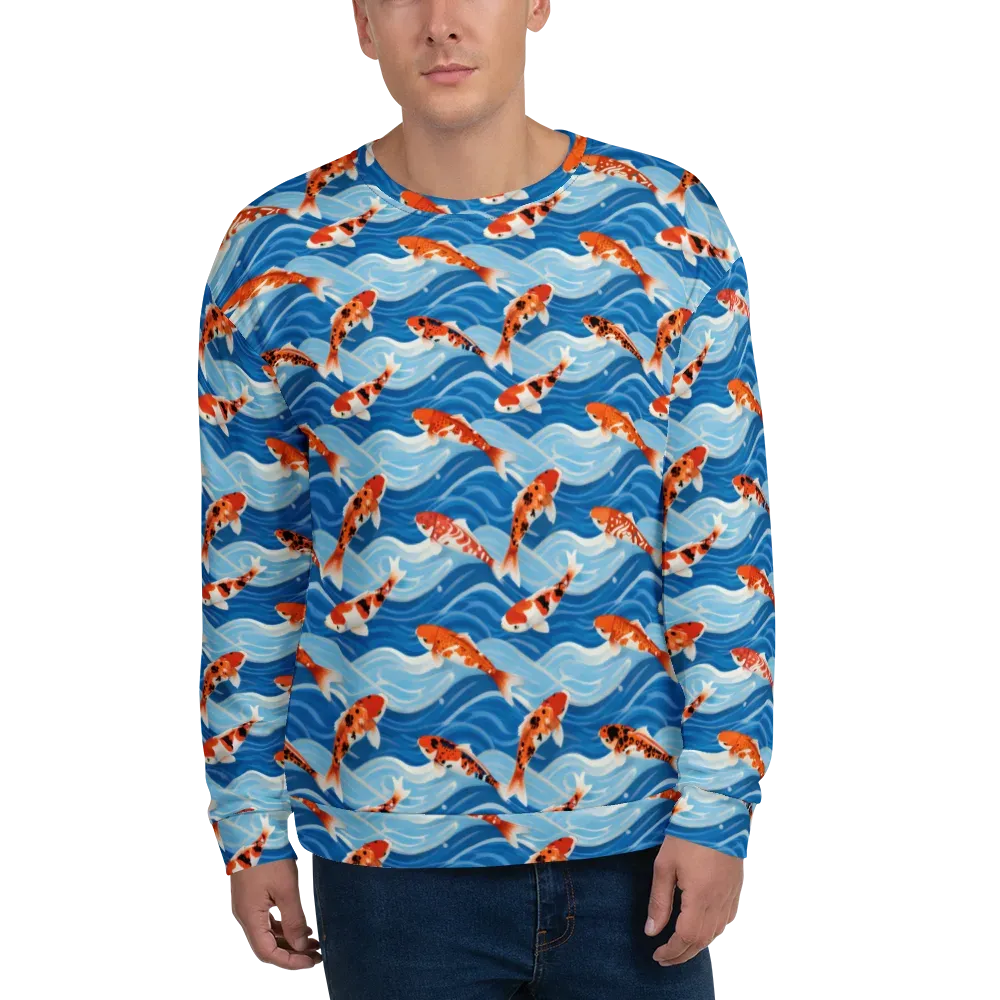 Crimson Drift on Sweatshirt — Front