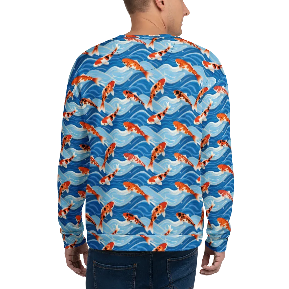 Crimson Drift on Sweatshirt — Back