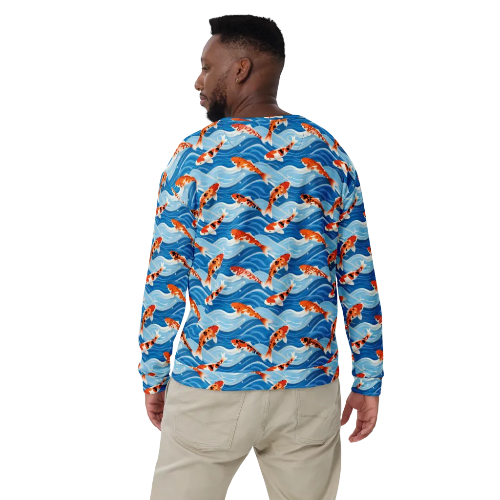 Crimson Drift on Sweatshirt — Back print