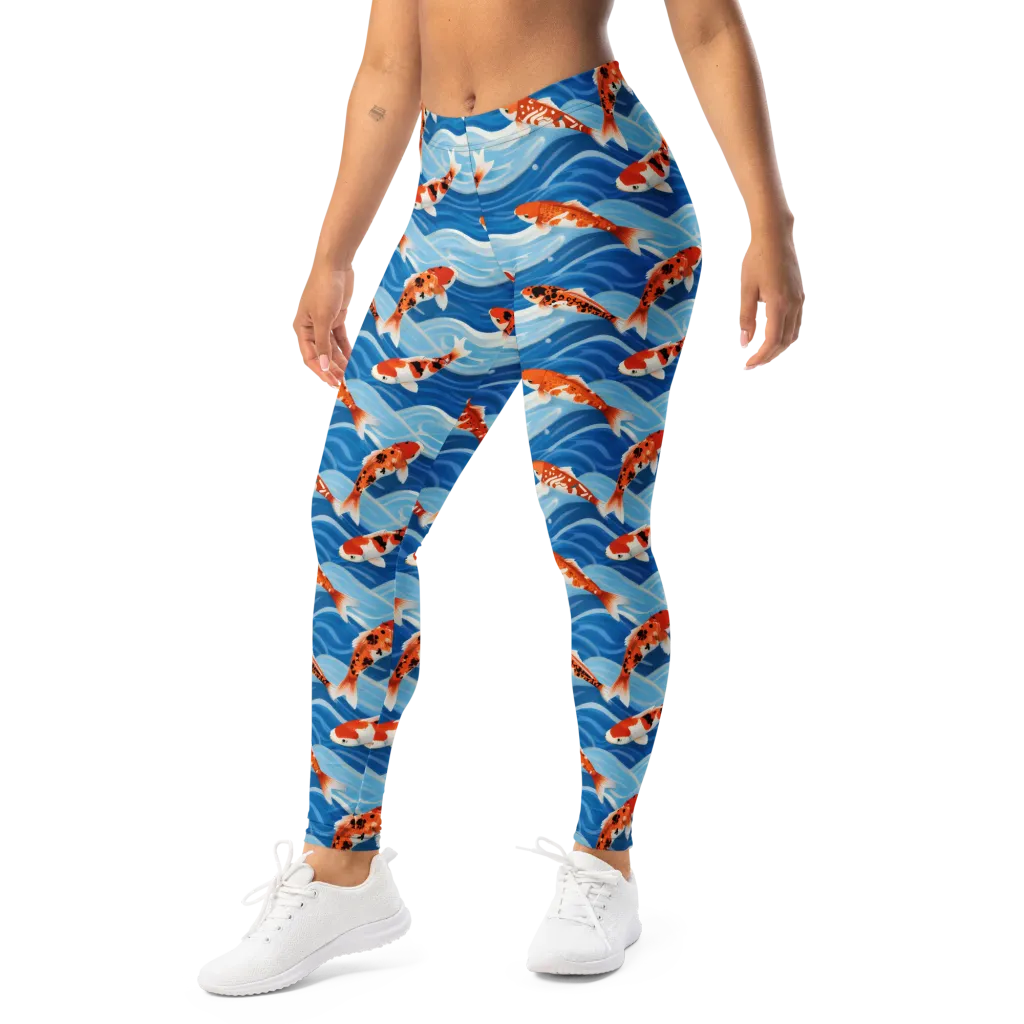 Crimson Drift on Leggings — Print file