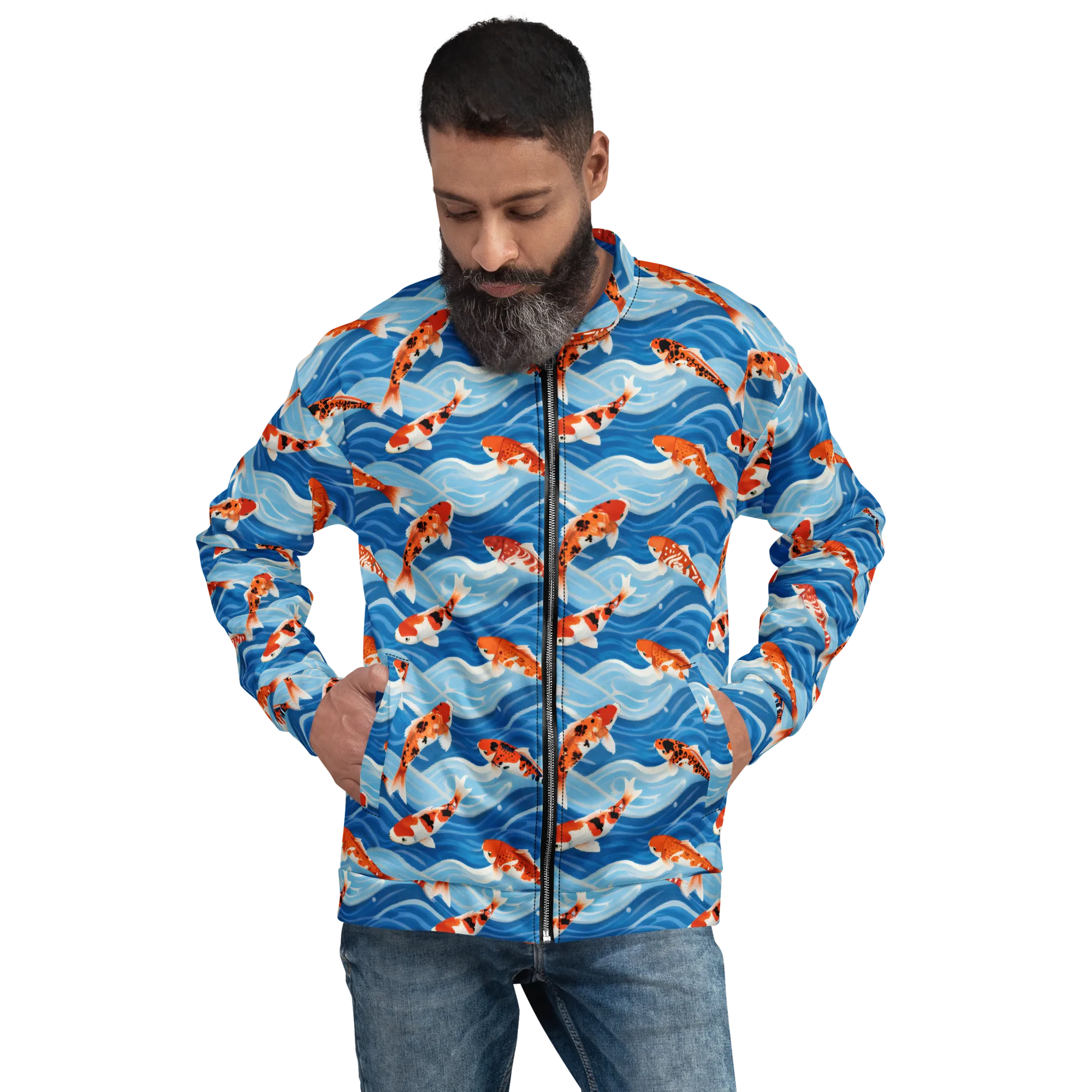 Crimson Drift on Bomber Jacket — Front print