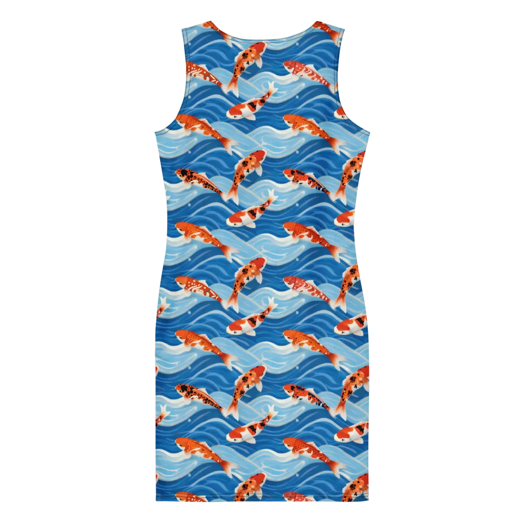 Crimson Drift on Bodycon Dress — Print file