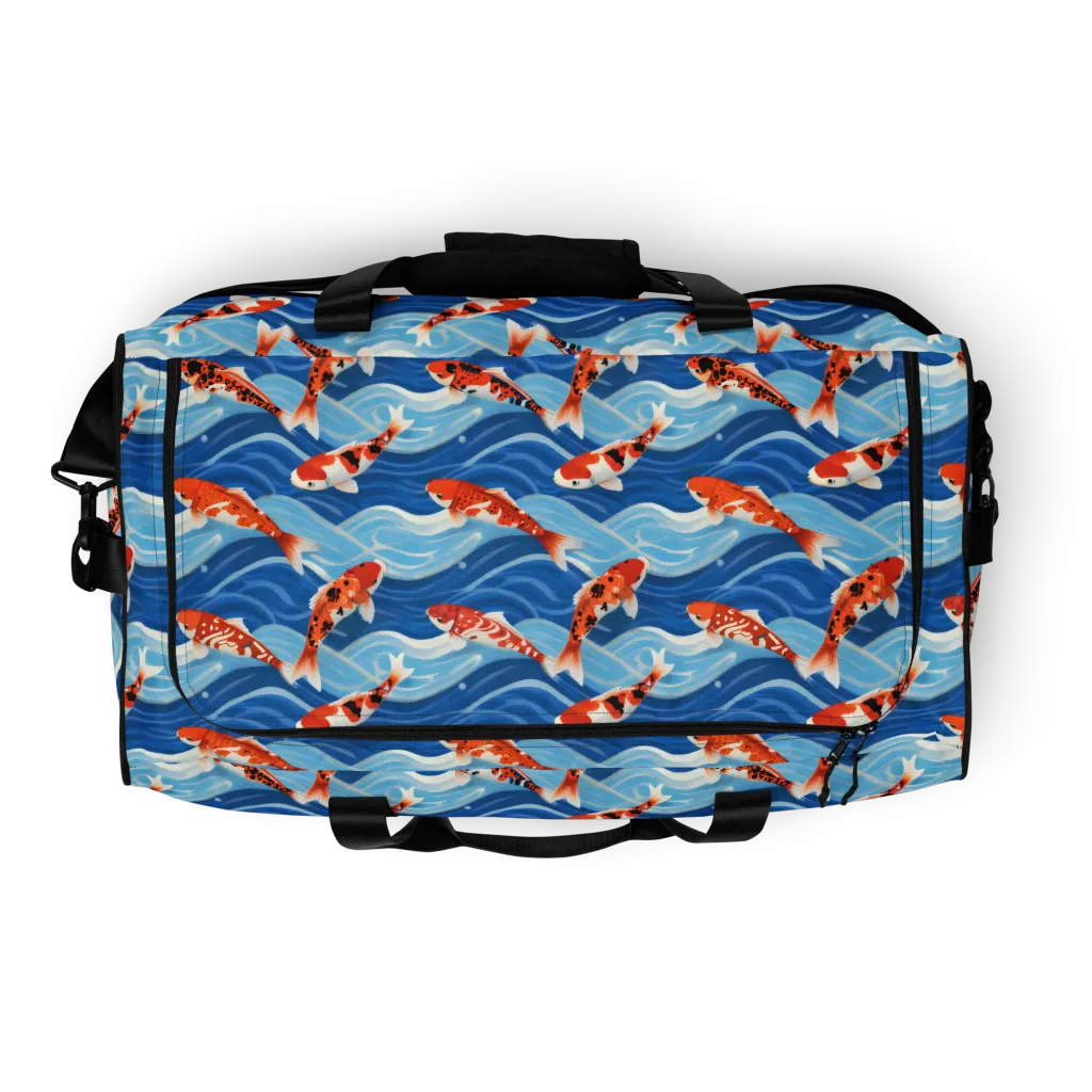 Crimson Drift on Duffle Bag — Top print
