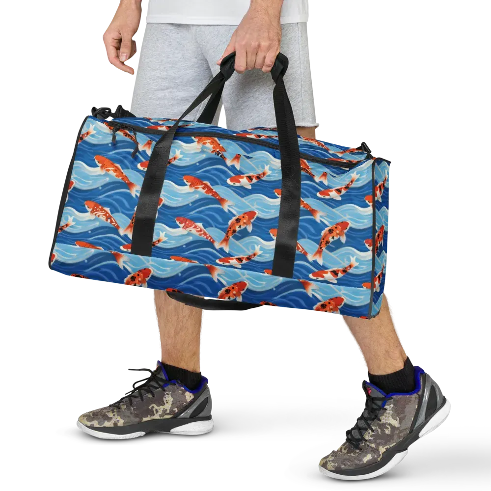 Crimson Drift on Duffle Bag — Back print