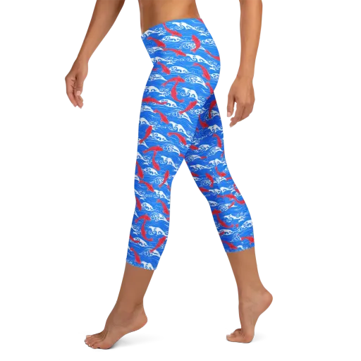 Crimson Tide on a Capri Leggings