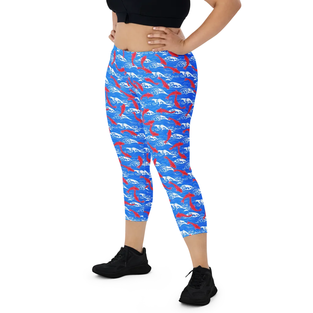 Crimson Tide on Capri Leggings — Print file