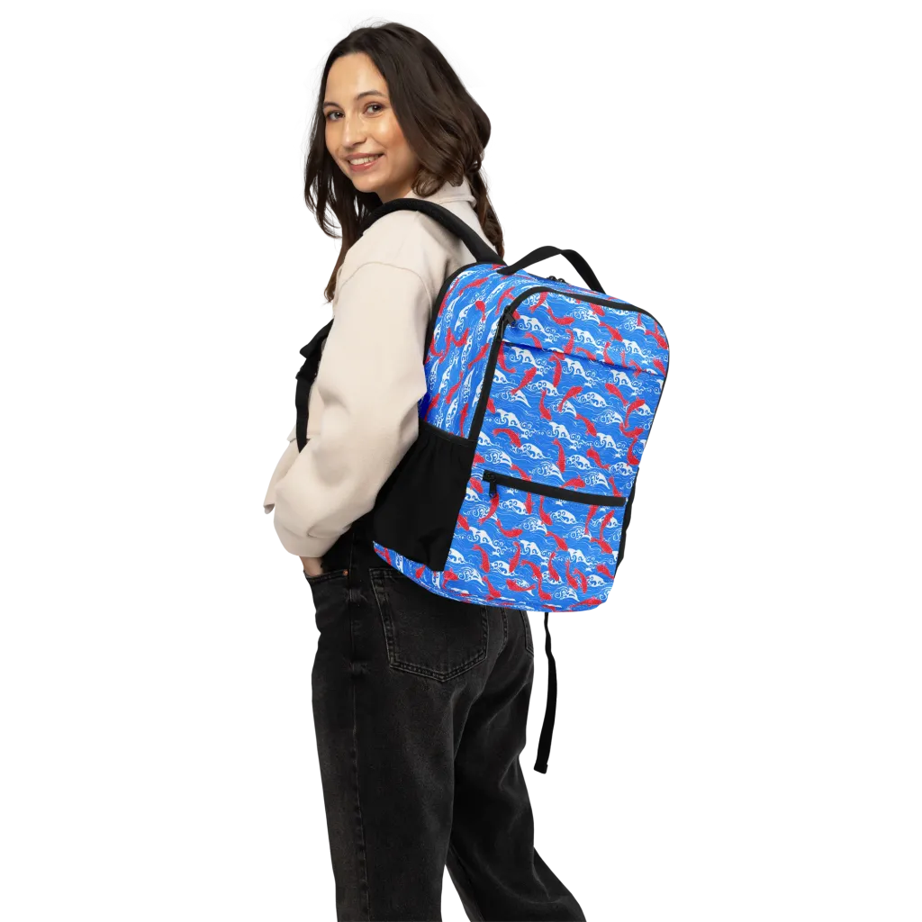 Crimson Tide on Utility Backpack — Top print