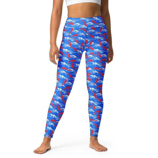 Crimson Tide on a Yoga Leggings