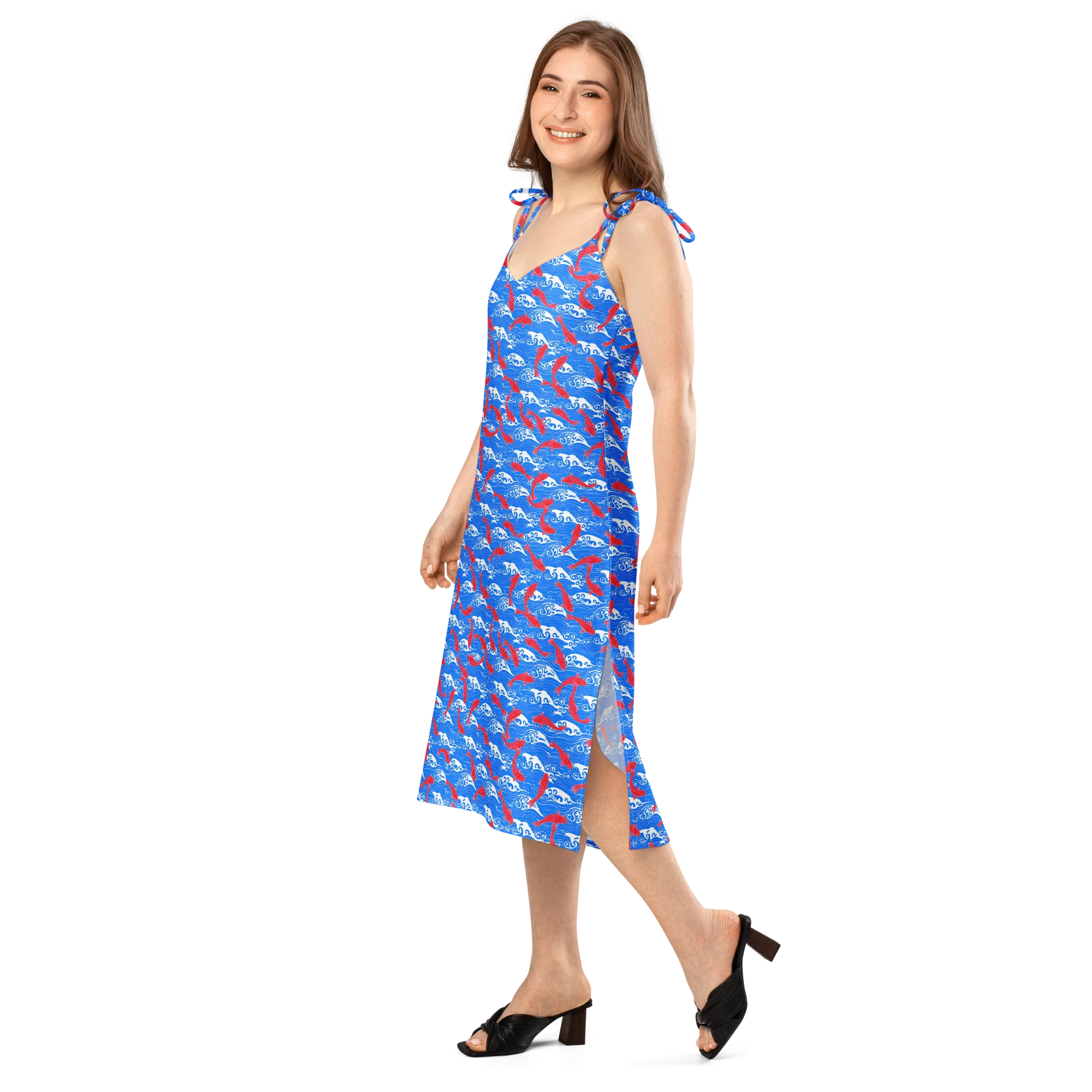 Crimson Tide on Slip Dress — Left Front