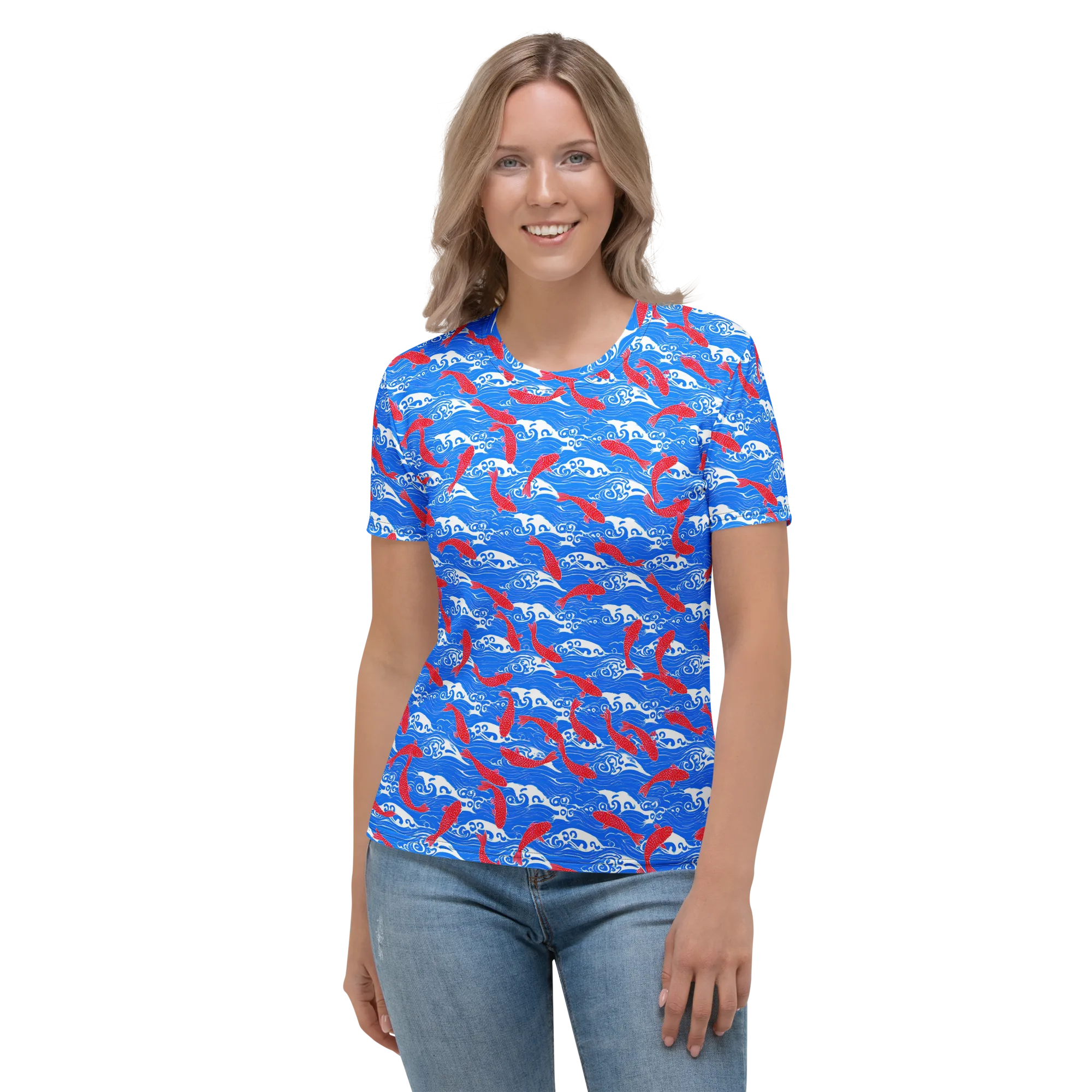 Crimson Tide on Women's Crew Neck T-Shirt — Front