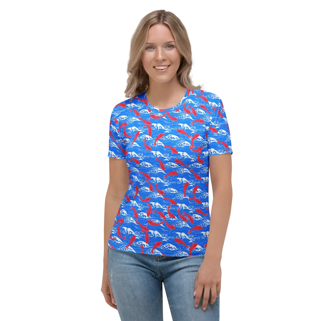 Crimson Tide on Women's Crew Neck T-Shirt — Front