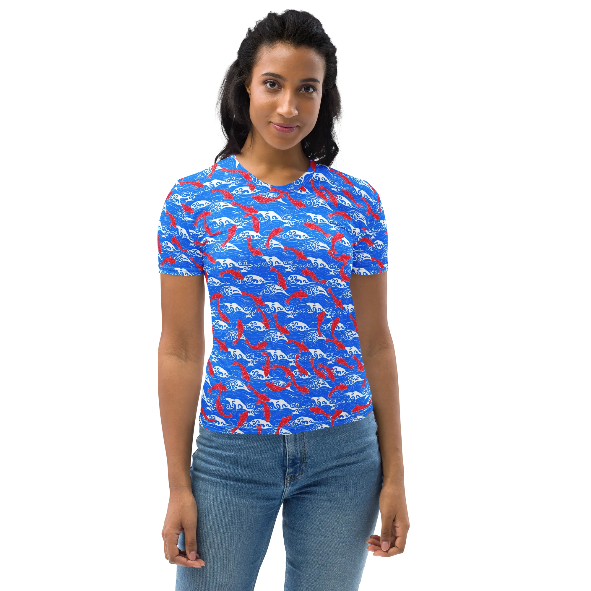 Crimson Tide on Women's Crew Neck T-Shirt — Print file