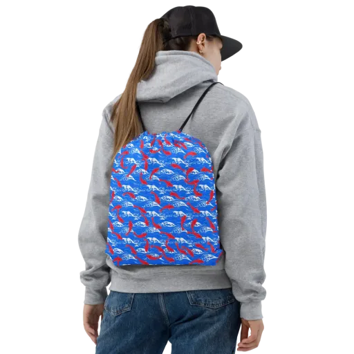 Crimson Tide on a Drawstring Bag