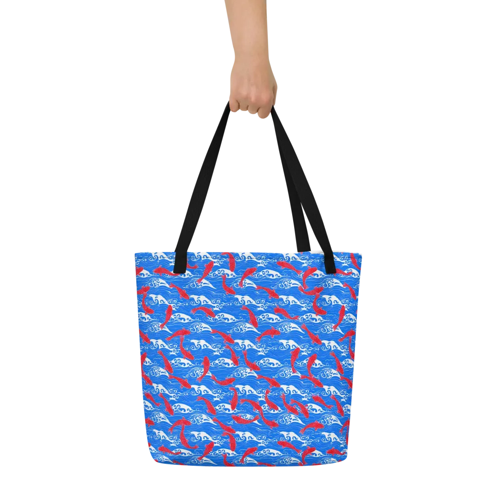 Crimson Tide on Large Tote Bag W/ Pocket — Print file