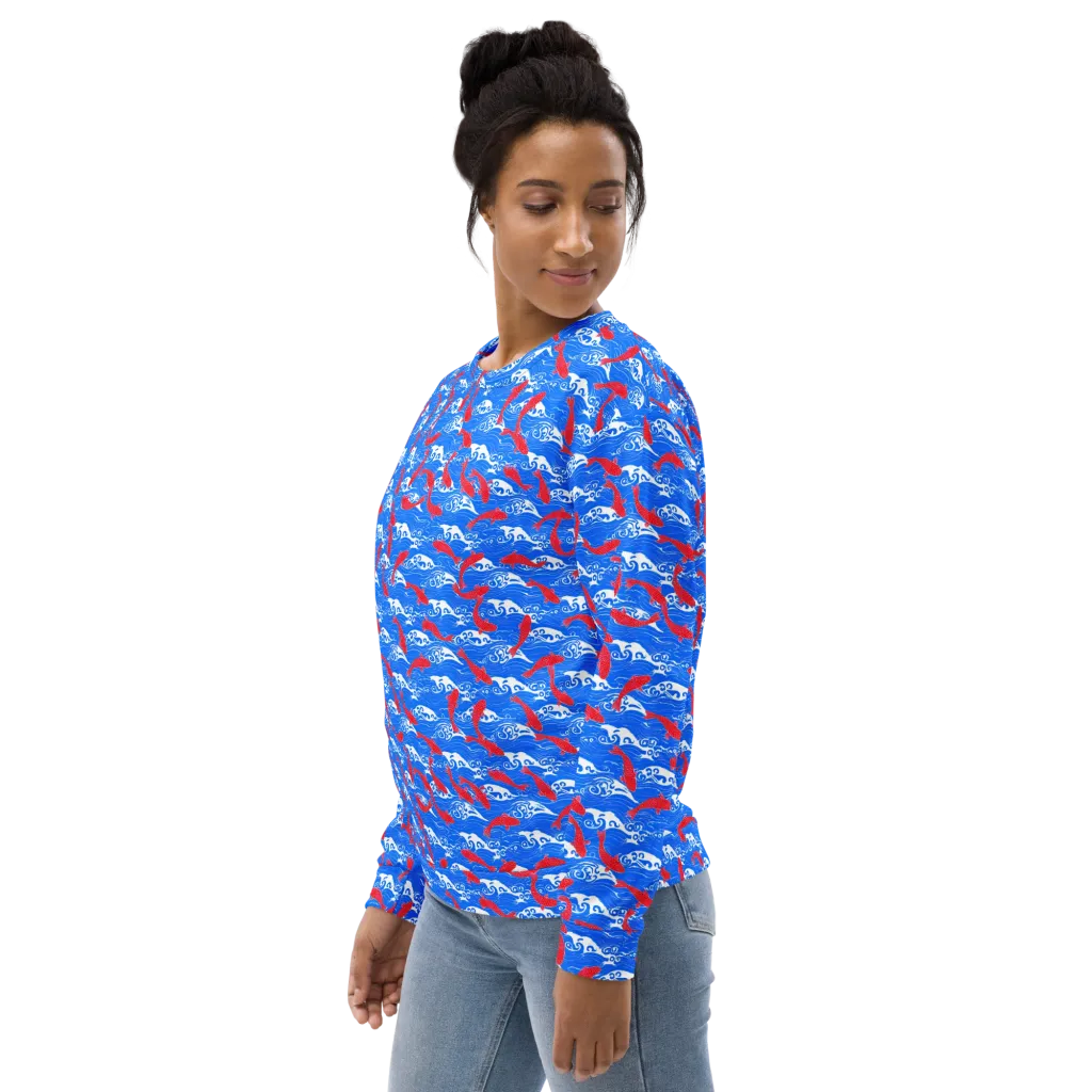 Crimson Tide on Sweatshirt — Left sleeve
