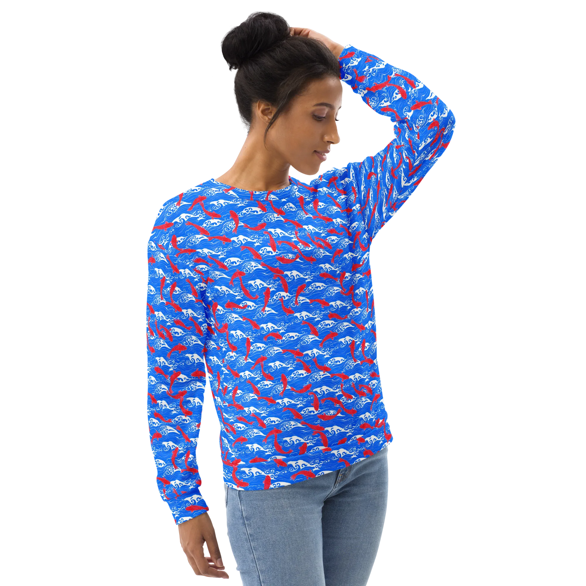 Crimson Tide on Sweatshirt — Right sleeve