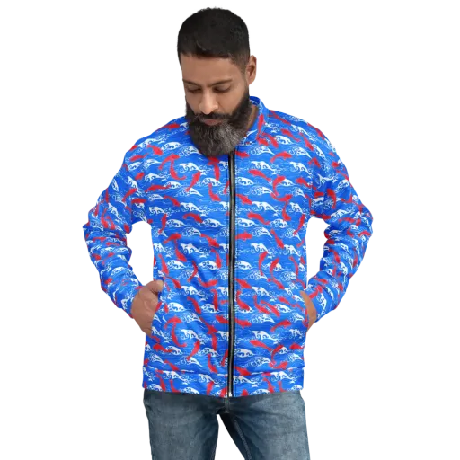 Crimson Tide on a Bomber Jacket