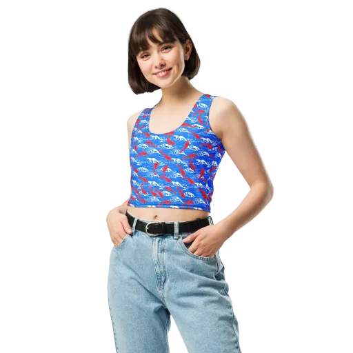 Crimson Tide on a Crop Top