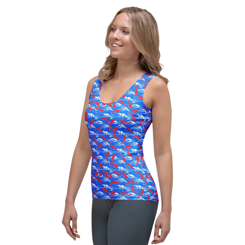 Crimson Tide on Women's Tank Top — Left Front