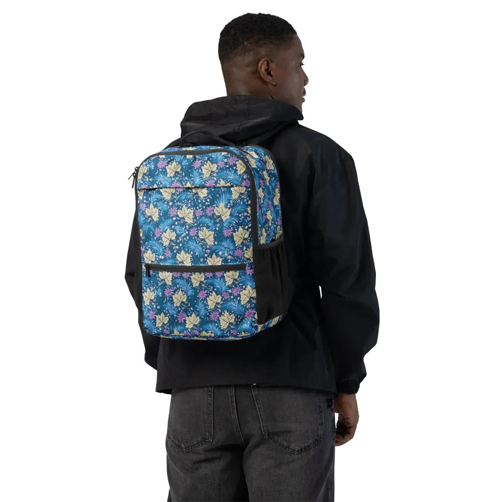 Midnight Meadow on Utility Backpack — Back