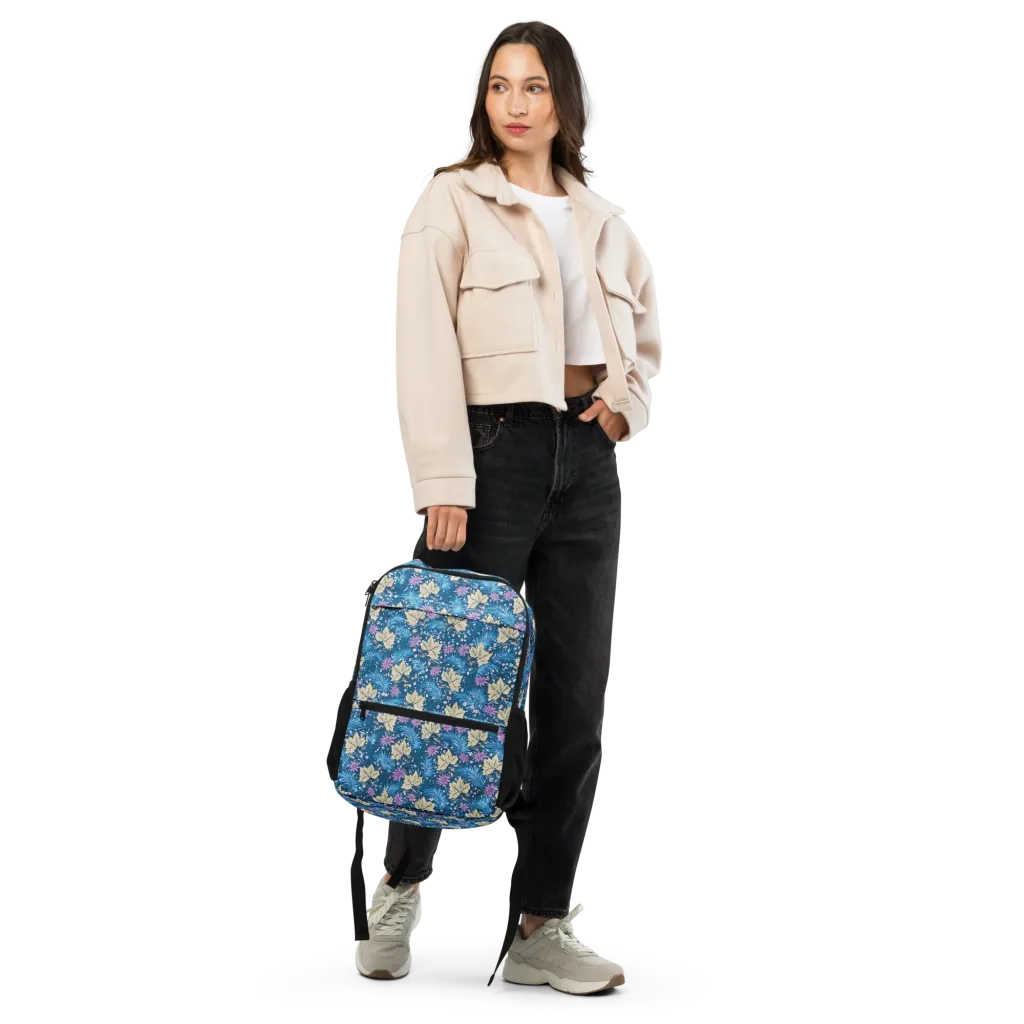 Midnight Meadow on Utility Backpack — Top print