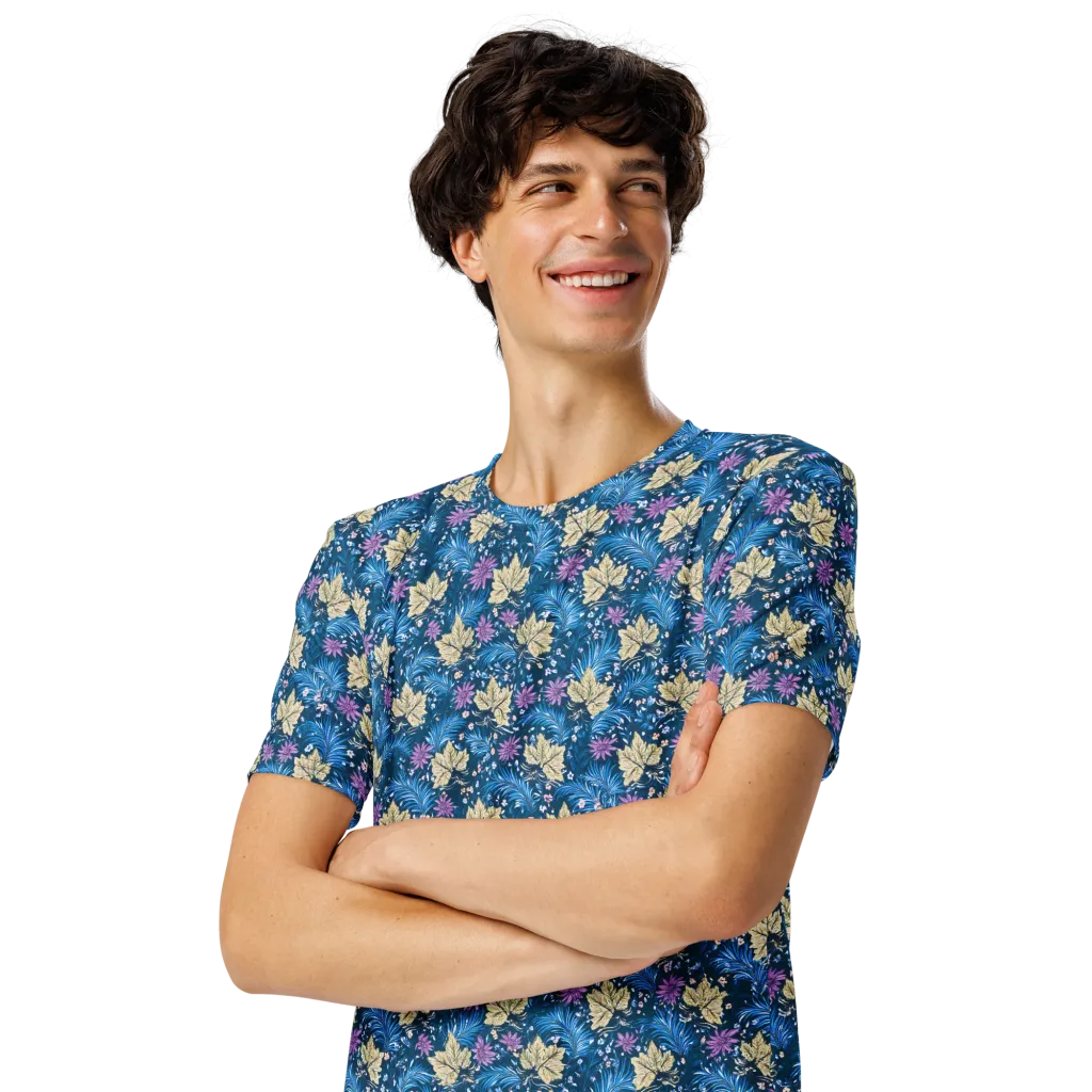Midnight Meadow on Men's Crew Neck T-Shirt — Front print