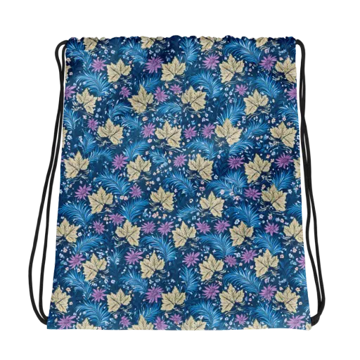 Midnight Meadow on a Drawstring Bag