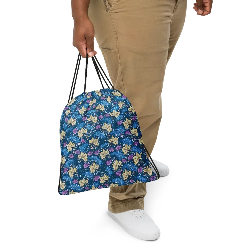 Midnight Meadow on Drawstring Bag — Print file